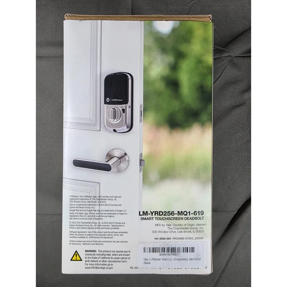 LiftMaster / Yale SMART‎ DEADBOLT LOCK NICKEL FINISH